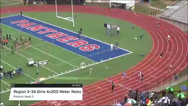 High School Girls' 4x200m Relay Region 3-3A, Prelims 2