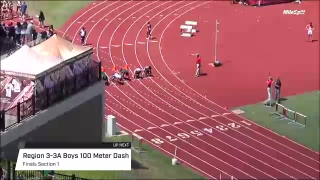 High School Boys' 100m Region 3-3A, Finals 1