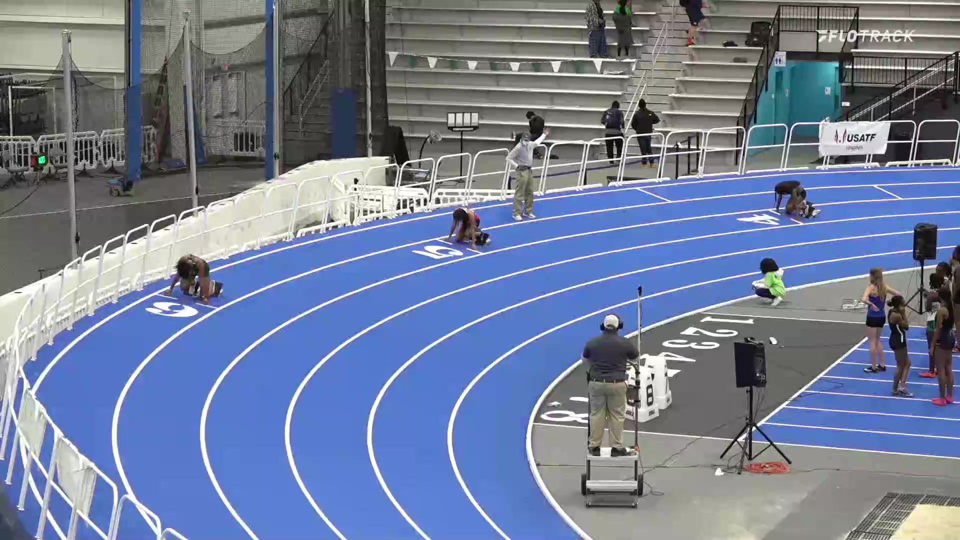 High School Girls' 300m, Heat 5