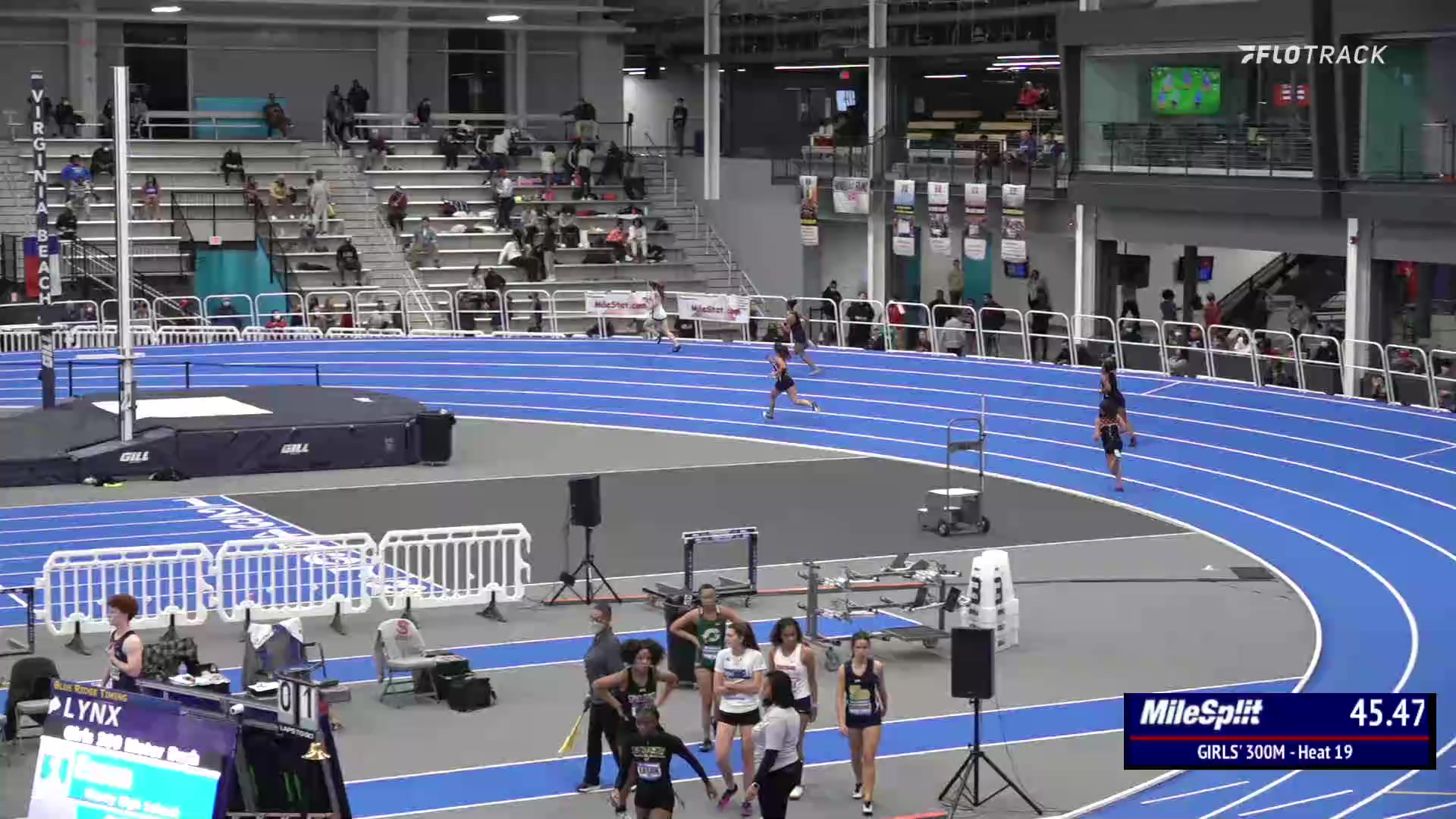 High School Girls' 300m, Heat 20