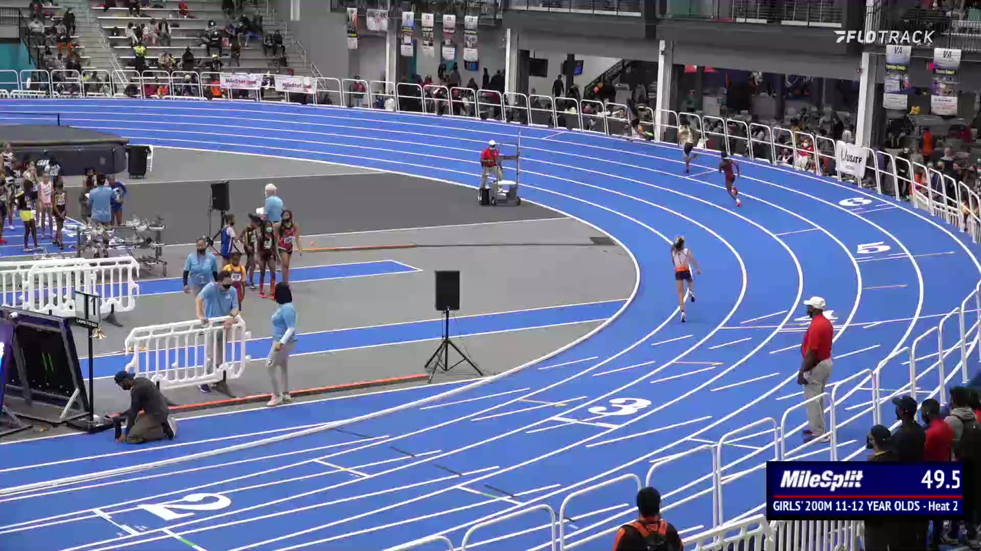 Middle School Girls' 200m, Heat 3 - Age 11-12