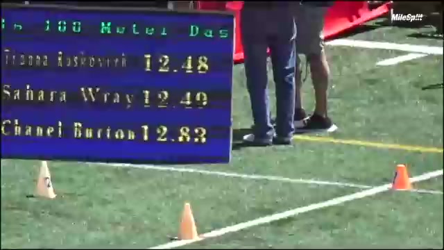 High School Girls' 100m Division I, Finals 4