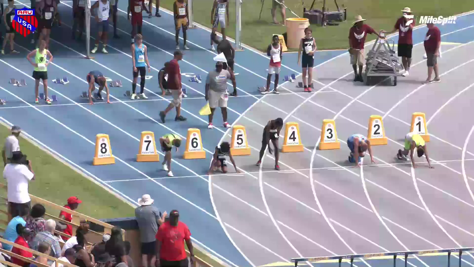 Youth Boys' 100m Hurdles Pentathlon 14 Yearolds, Finals 1 AAU Junior