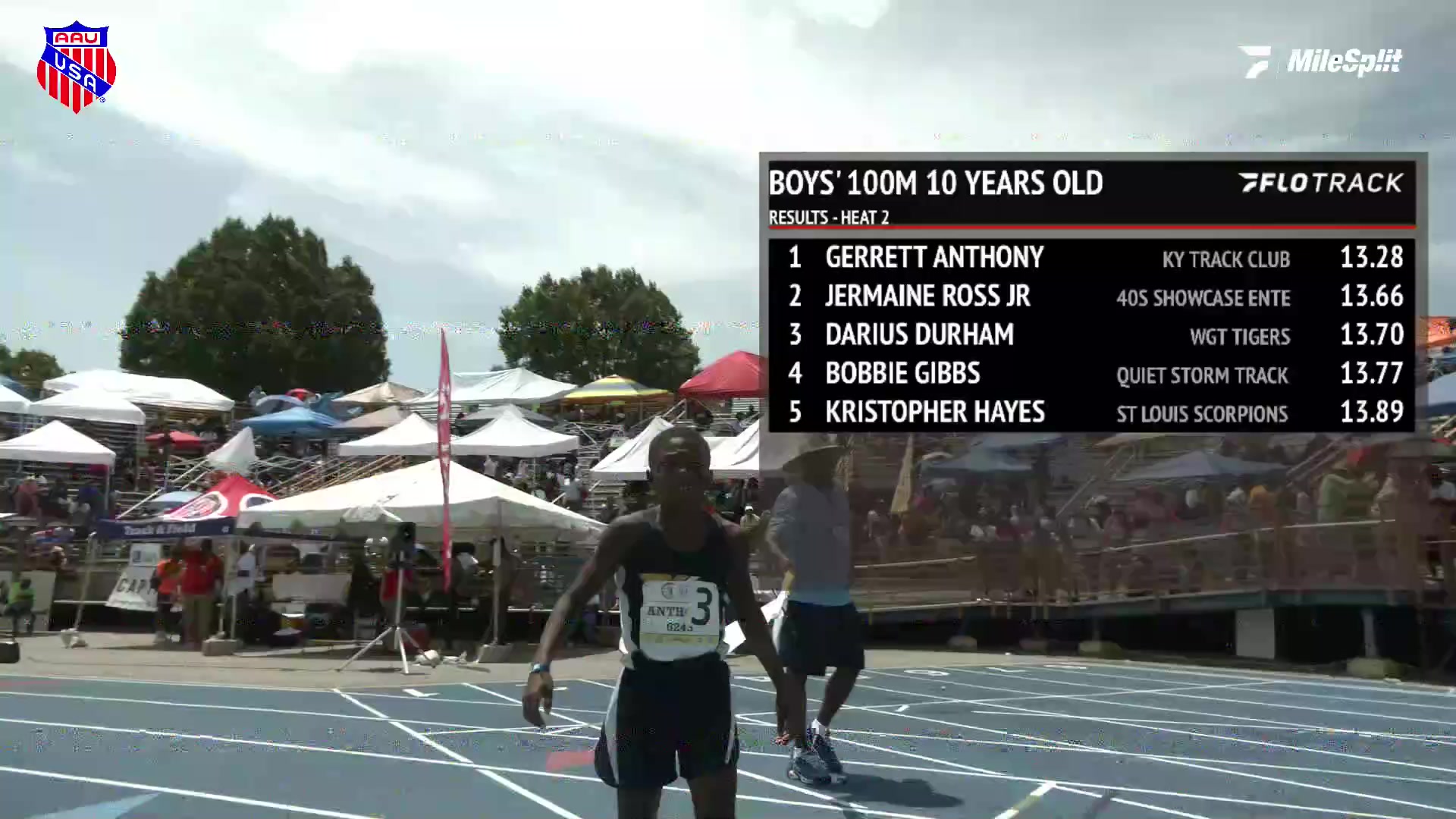 Youth Boys 100m 10 year olds Quarter Finals 3 AAU Junior Olympics Games