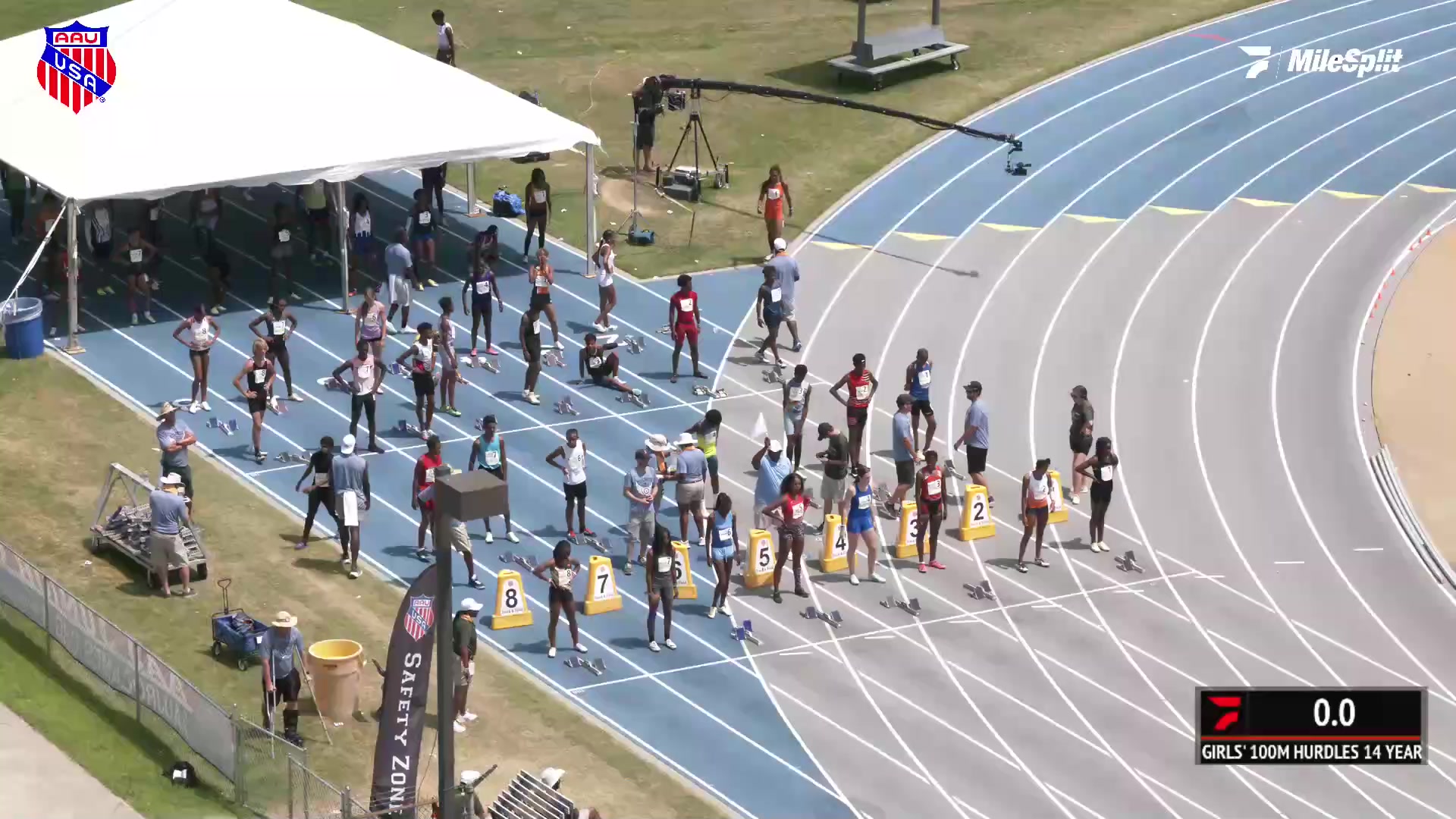 Youth Girls' 100m Hurdles 14yearolds, Finals AAU Junior Olympics Games