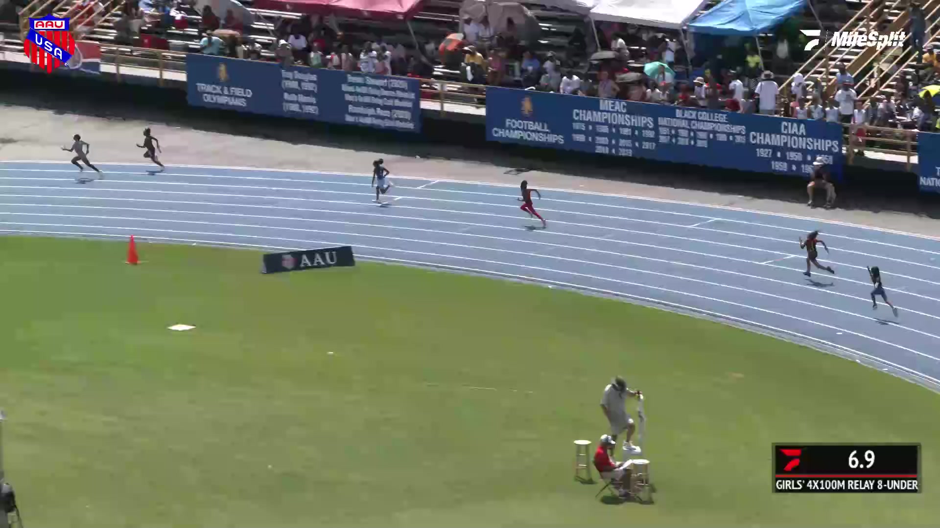 Youth Girls' 4x100m Relay 8yo, Finals 6 AAU Junior Olympics Games