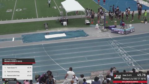 2026 AAU Junior Olympic Games - Youth Girls' 4x100m Relay, Semi-