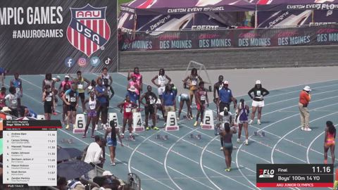 2026 AAU Junior Olympic Games - Youth Girls' 100m, Finals 1 - Ag